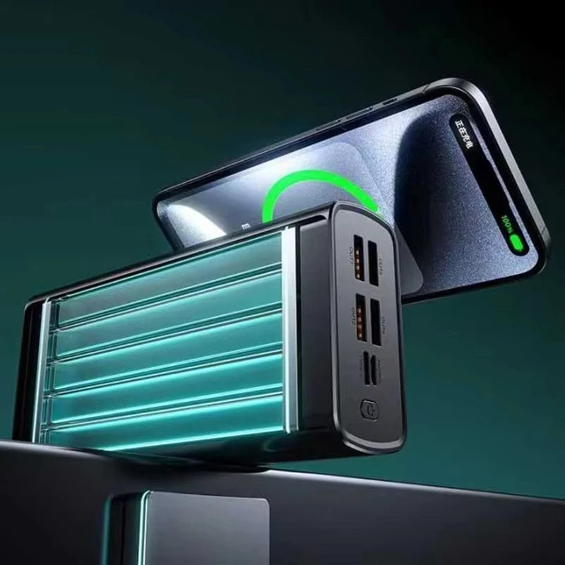 Lenovo 100000mAh CCC Powerbank 140W Super Fast Charging Portable Battery Charger Ultra Capacity LED Digital Display For IPhone