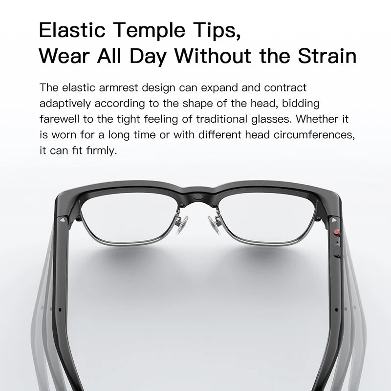 AI Smart Glasses 800W HD Camera Real-Time Translation Voice Assistant Bluetooth Wearable 2GB RAM 300MAH Smart Glasses Men Women