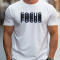 Men's  summer casual loose plus size  sports slim fit round neck short sleeve