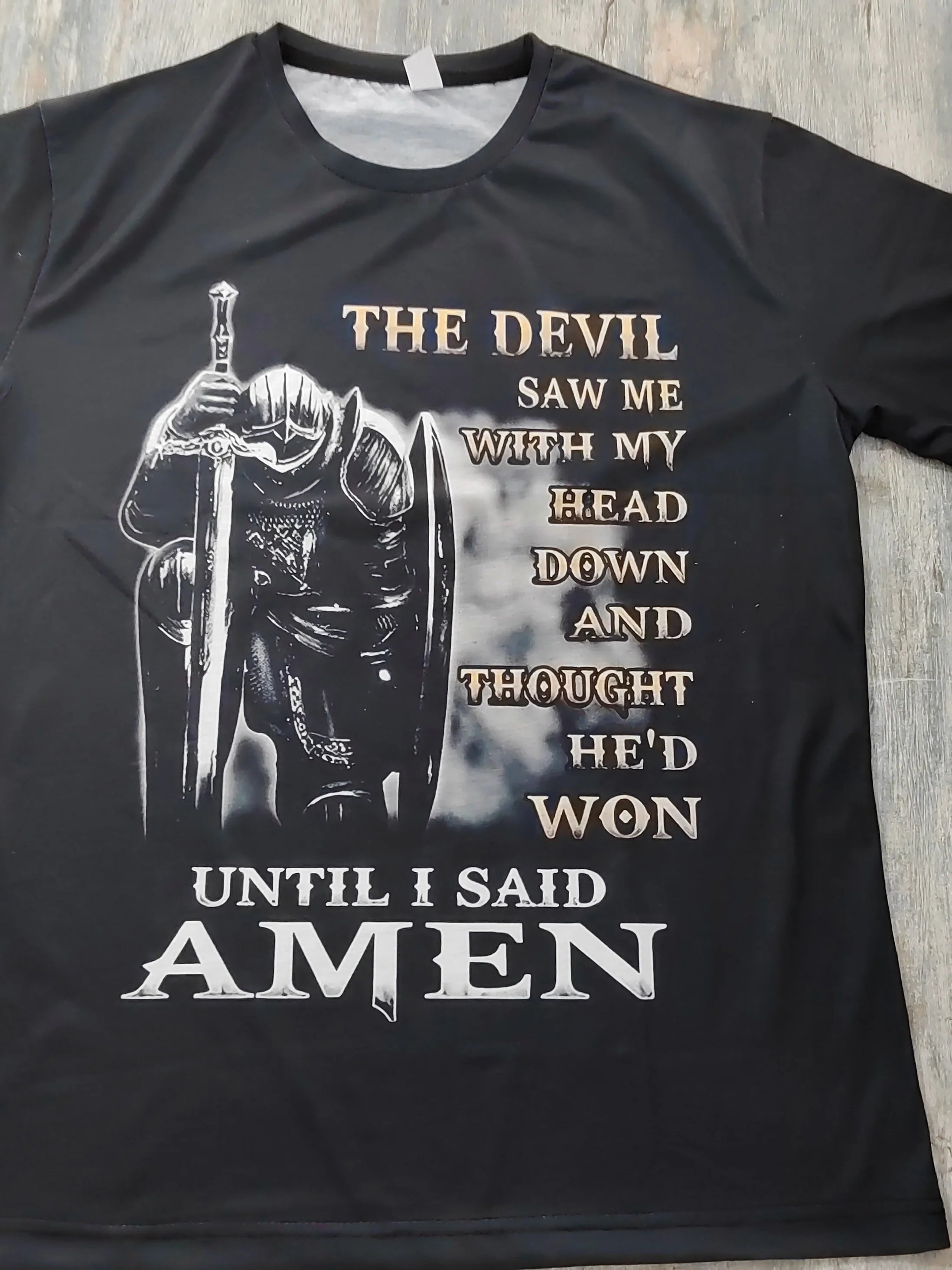 Men'S T shirt Tee Graphic Tee Letter Templar Cross Crew Neck Black 3D Print Plus Size Street Casual Short Sleeve Print Clothing