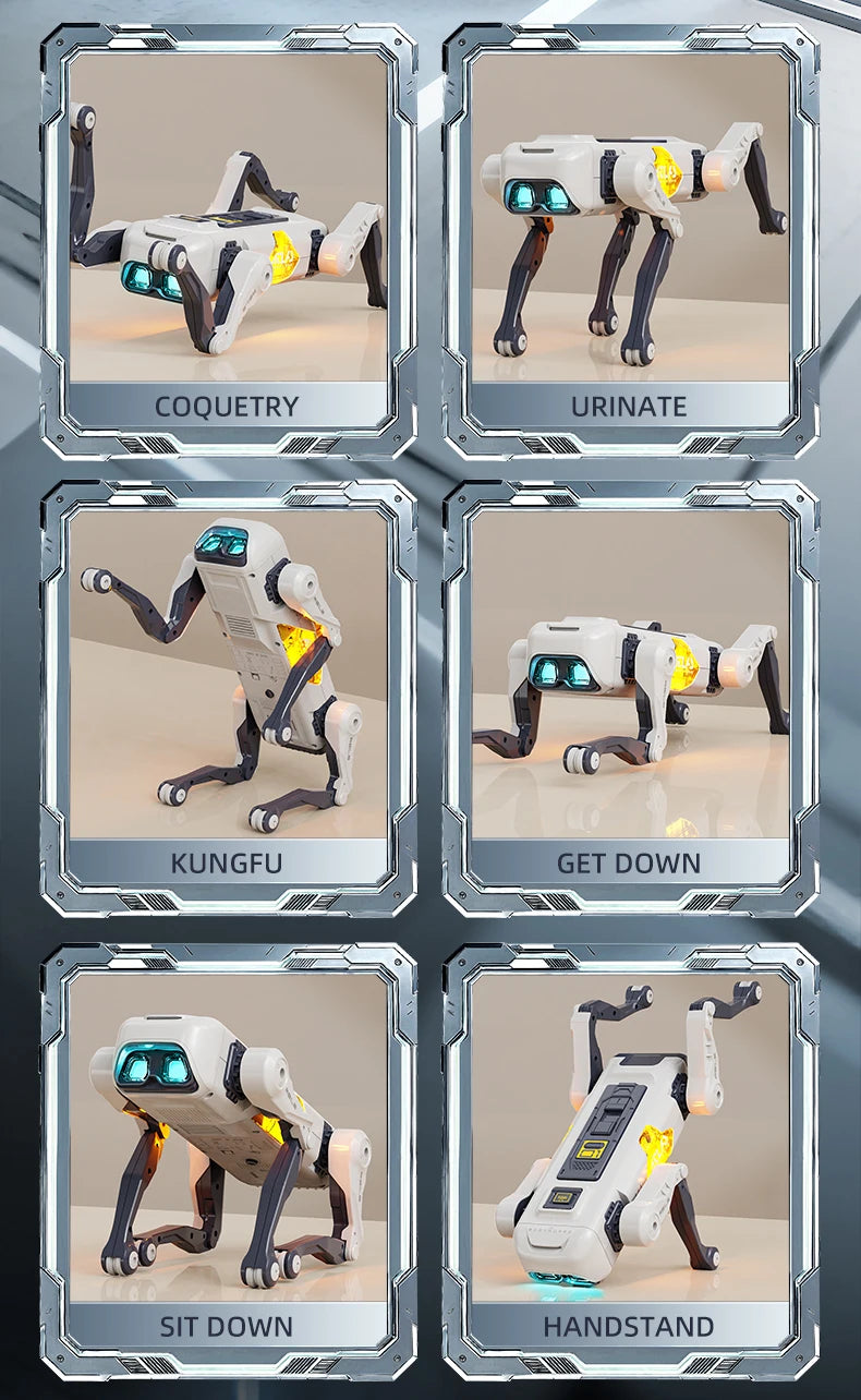 NEW AI RC Smart Robot Dog, Voice & APP Control, Programming, Dancing, Singing, 1200mAh Battery，for Kids Gift & Companion