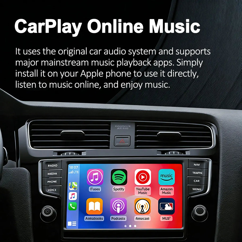 Smart 2in1 AI Box For Car With Wired CarPlay Car Intelligent Systems Wireless CarPlay Dongle Wireless Android Auto Adapter