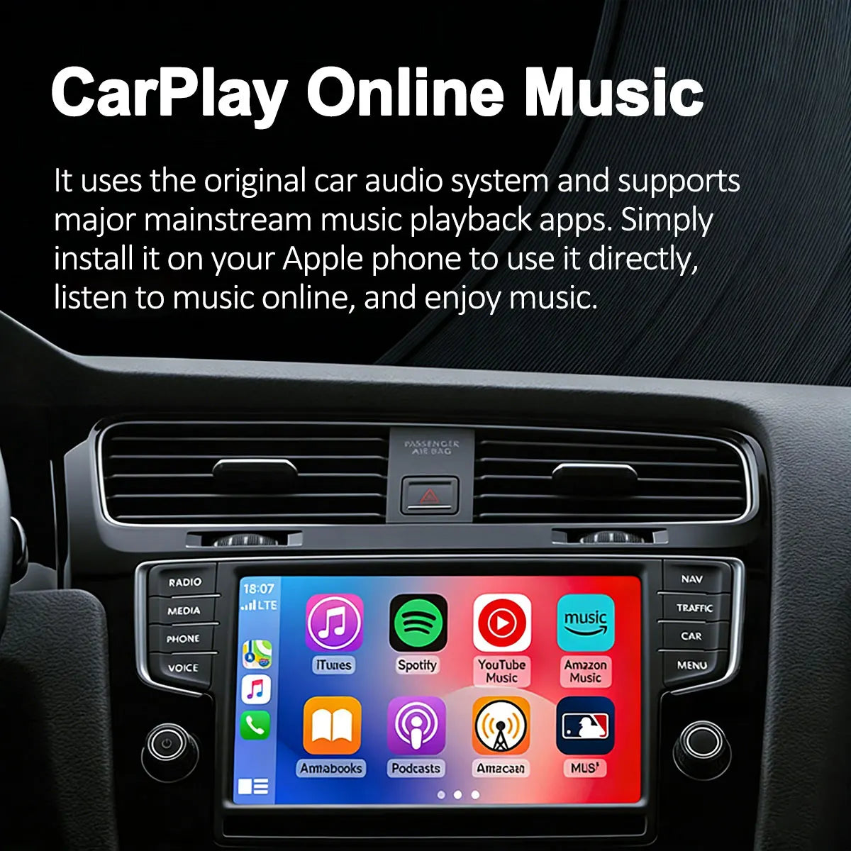 Smart 2in1 AI Box For Car With Wired CarPlay Car Intelligent Systems Wireless CarPlay Dongle Wireless Android Auto Adapter