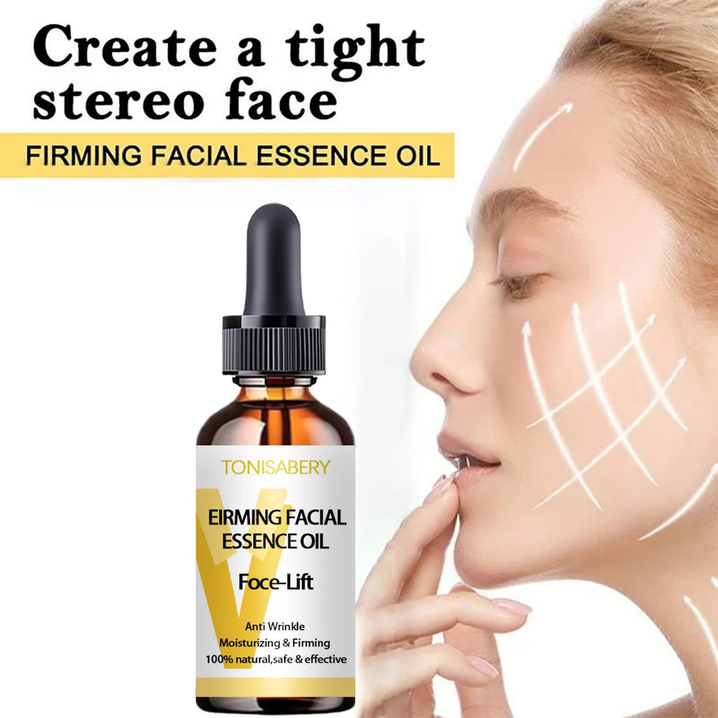 Anti Wrinkle Essence Instant Slimming Face Oil V Face Essential Oils Lifting Firming Thin Nourish Powerful Facial Skin Care