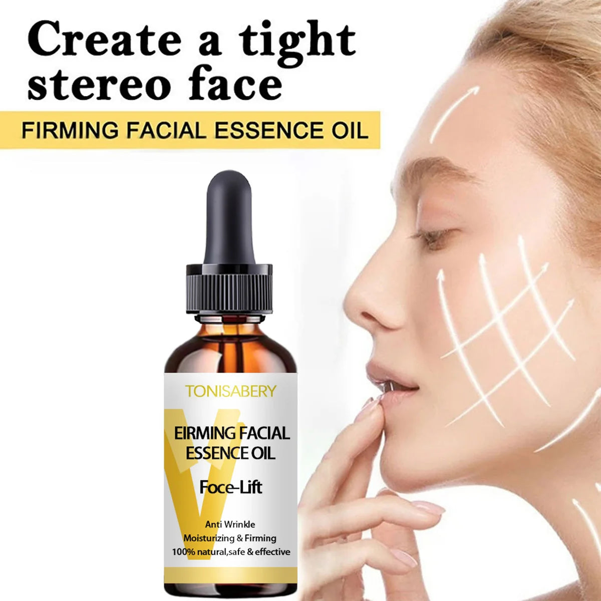 Anti Wrinkle Essence Instant Slimming Face Oil V Face Essential Oils Lifting Firming Thin Nourish Powerful Facial Skin Care