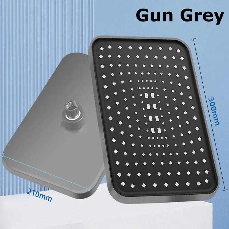🔥🔥🔥Top spray showerhead 30cm Large Size High Pressure Overhead Rain Large Flow Booster Rain Shower Head 360° Rotation Water Saving
