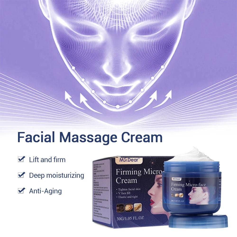 2Pcs Firming Face-lift Slimming Cream V-Shape Slimming Removal Masseter Muscle Double Chin Face Fat Burning Anti-Wrinkle Product