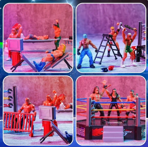 ZK20 Fighting Toys Wrestling Toys Wrestler Warrior Toys Funny Wrestling Ring Set Kids Toys