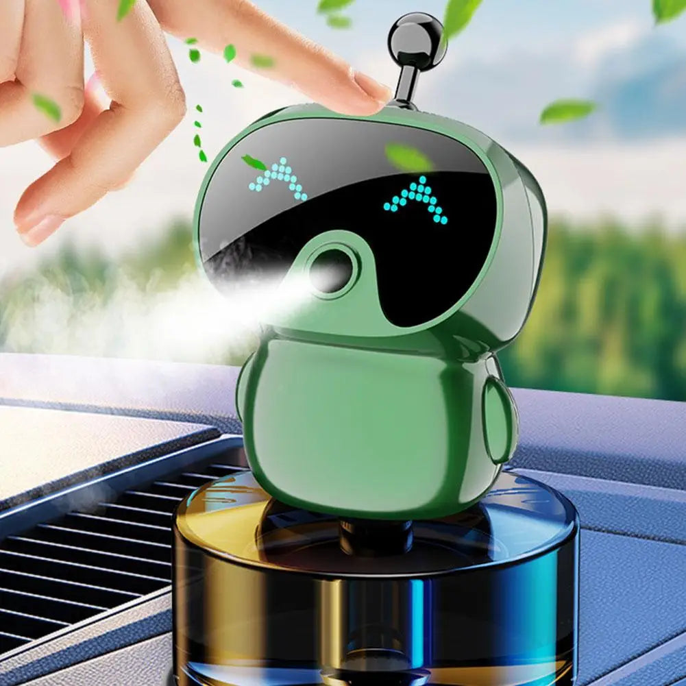 AI Smart Car Air Freshener Rechargeable Adjustable Cute Robot Smart Aromatherapy Diffuser Gift Car Accessories Interior