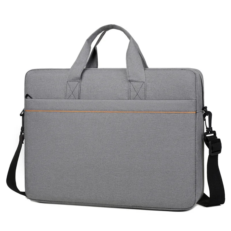 16-inch laptop bag, lightweight handbag with front pocket, can hold power adapter, mouse, spacious, large-capacity business brie