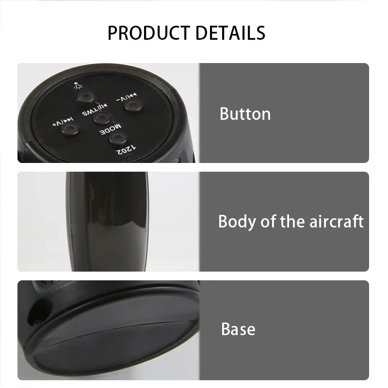 Bluetooth Wireless Speakers Powerful Portable Sound Box Subwoofer Car Audio Bass MP3 Player Sound System LED Lights