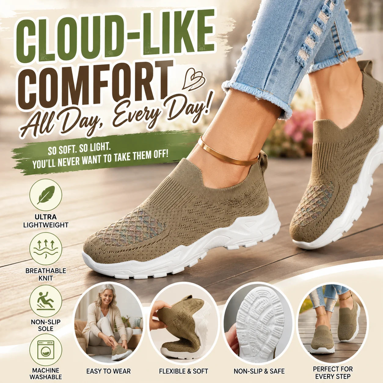 Women's sports shoes, comfortable and lightweight designed for daily casual wear fabric suitable for spring leisure