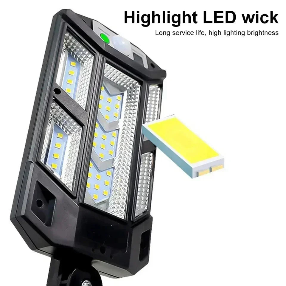 Solar Powered Wall Lights, Household Outdoor Waterproof LED Road Lights, Street Lamps, Human Body Sensing Lighting, Courtyard Li