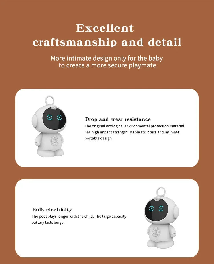 New Smart AI Robot WiFi Early Education Toys for Children Speech Recognition & Voice Interactive Educational Learning Machine