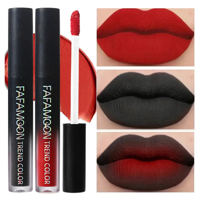 Non Stick Cup Liquid Lipstick 18 Colors Nude Pigment Lasting Lip Gloss Matte Finish Resistant To Fading Waterproof Lip Cosmetics