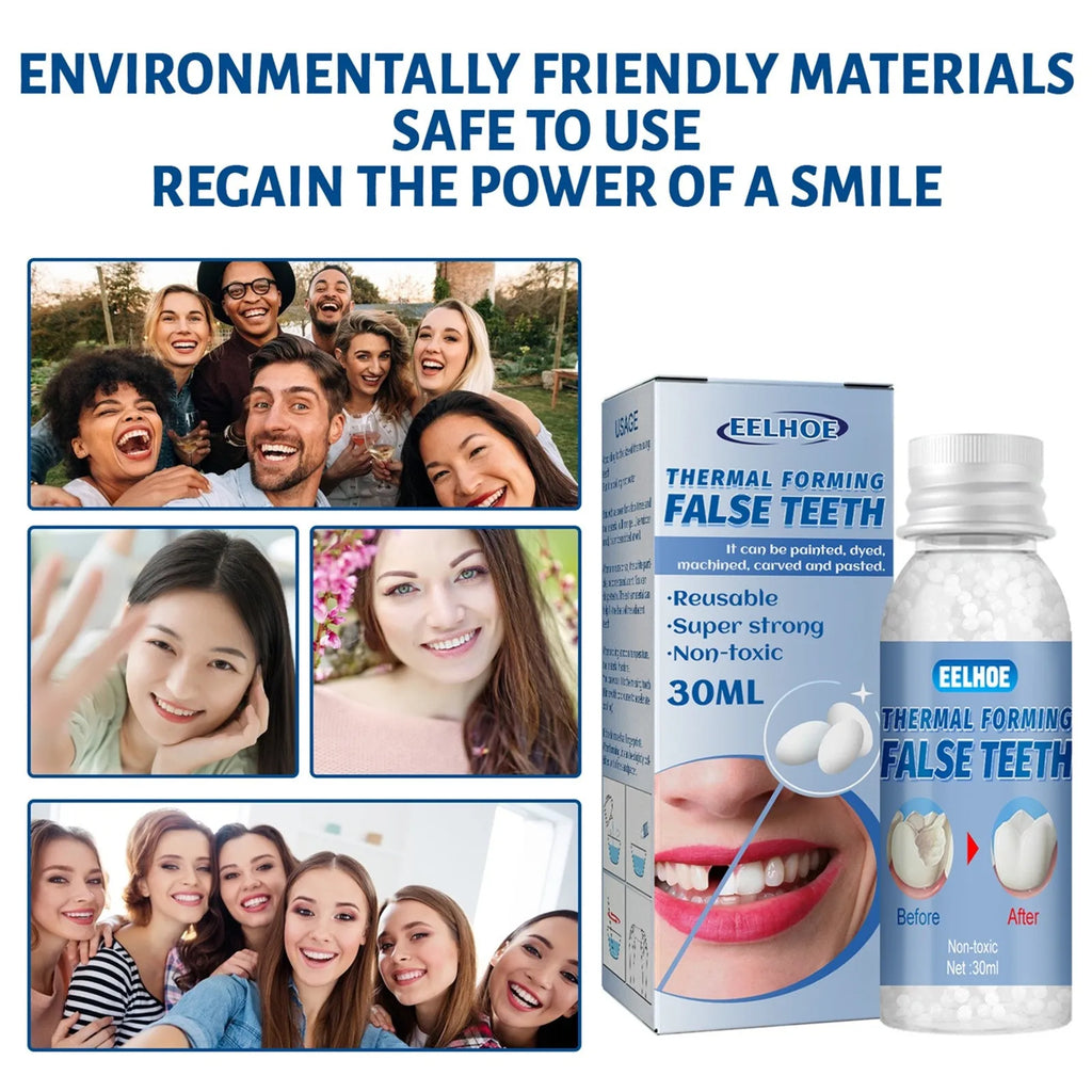 Tooth Repair Glue Shapeable Teeth Gaps Filling Solid Glue Temporary Teeth Repair Falseteeth Glue Safety Dental Supplies