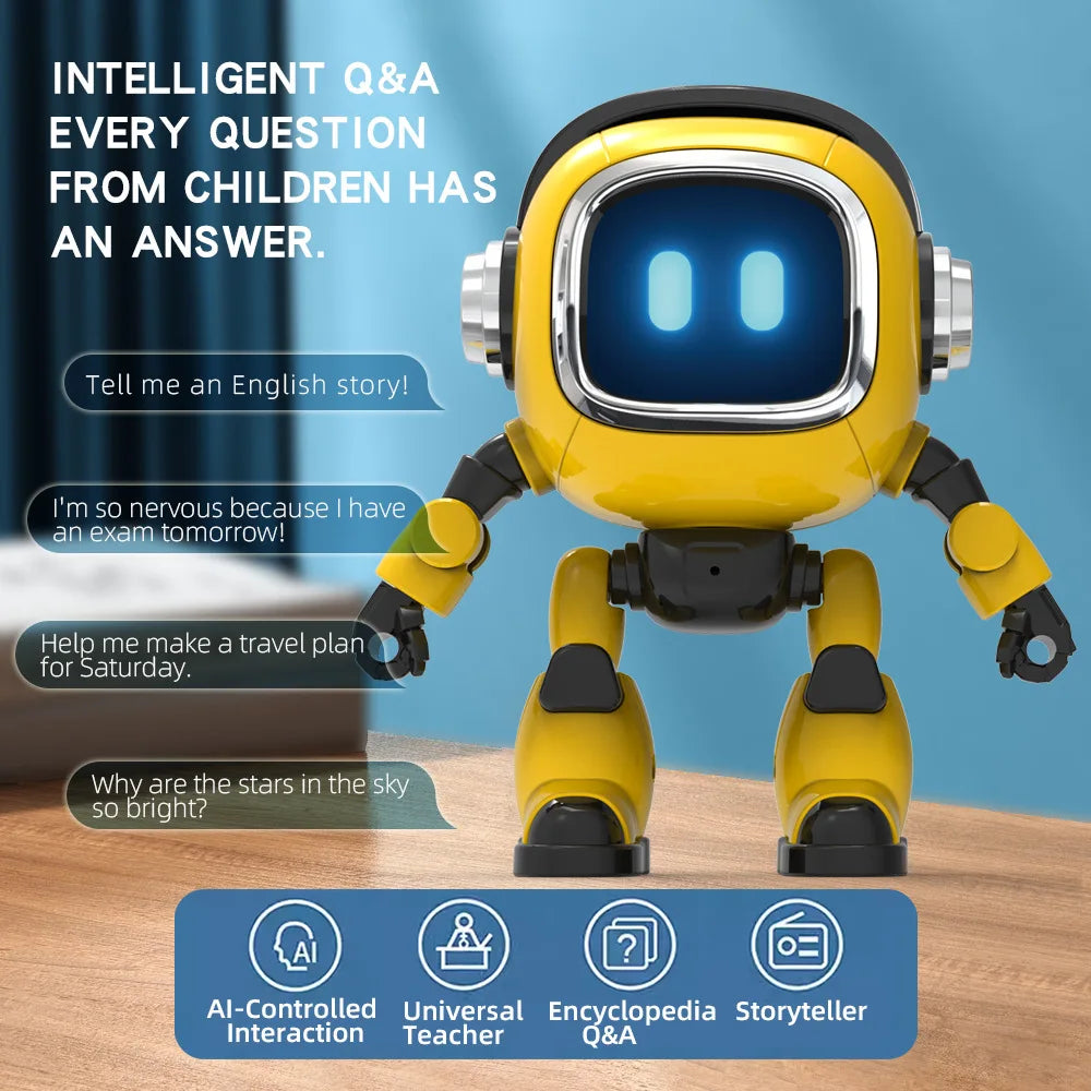 Deepseek Ai Voice Rc Robot Ai Controlled Interactive Voice Activated Educational Toy With Storytelling Q And A For Boys Gifts