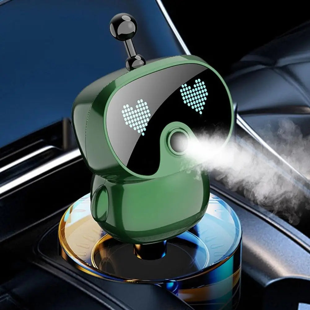 AI Smart Car Air Freshener Rechargeable Adjustable Cute Robot Smart Aromatherapy Diffuser Gift Car Accessories Interior