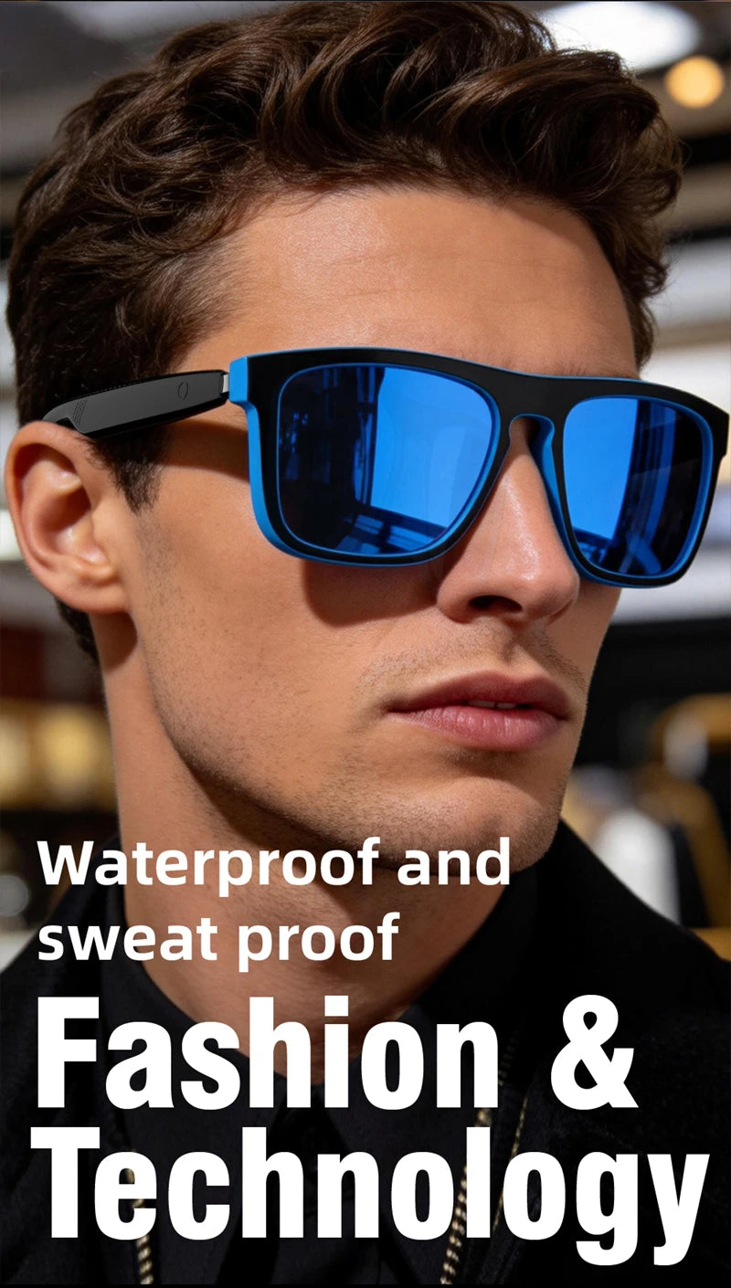 Lenovo AI Intelligent Sunglasses For Men And Women Polarized Anti Uv Sunglasses Air Conduction AI Intelligent Glasses