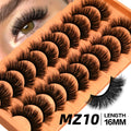 GROINNEYA Fluffy Eyelashes Cat Eye Style Long Lasting Dramatic 3D Faux Mink Eyelashes Volume Thick Long lashes Extension