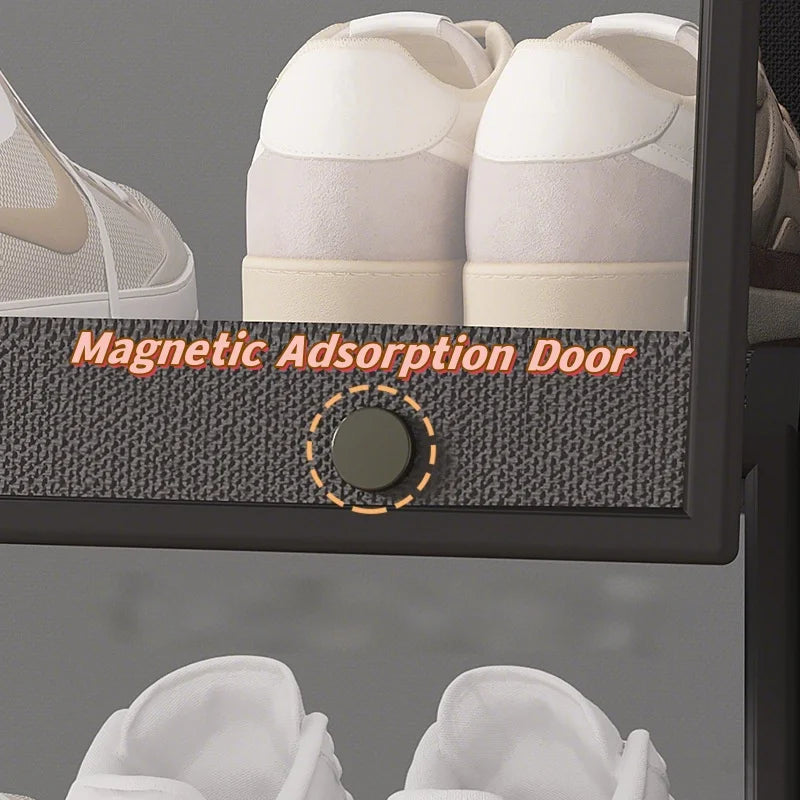 5/7-Layer Shoe Cabinet Dustproof Shoe Rack Shoe Hanger Organizer Shelf Holder Shoe Storage Cabinet Space Saving With Clear Lid