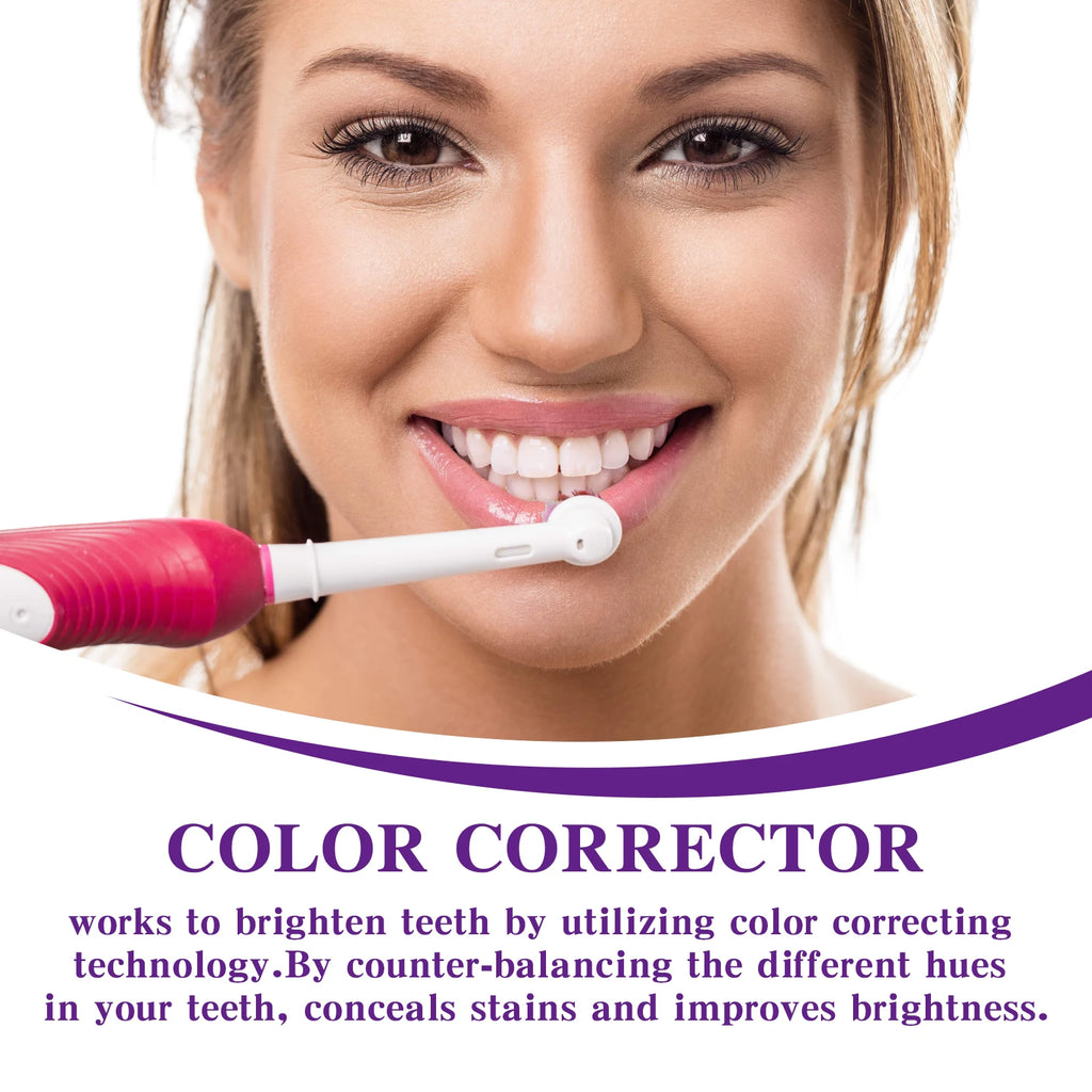 V34 Purple Toothpaste Cleaning Mousse Cleans Teeth, Protects Gums, Freshens Breath Oral Care Pump-Style Toothpaste