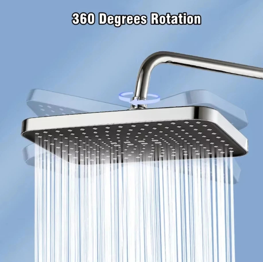 🔥🔥🔥Top spray showerhead 30cm Large Size High Pressure Overhead Rain Large Flow Booster Rain Shower Head 360° Rotation Water Saving