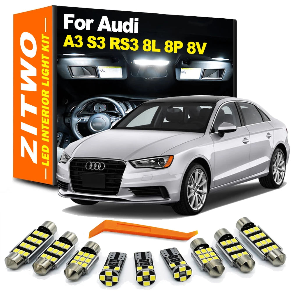 ZITWO Canbus No Error LED Bulb Interior Dome Map Roof Courtesy Light Kit  For Audi A3 S3 RS3 8L 8P 8V 1996-2019 Car Accessories