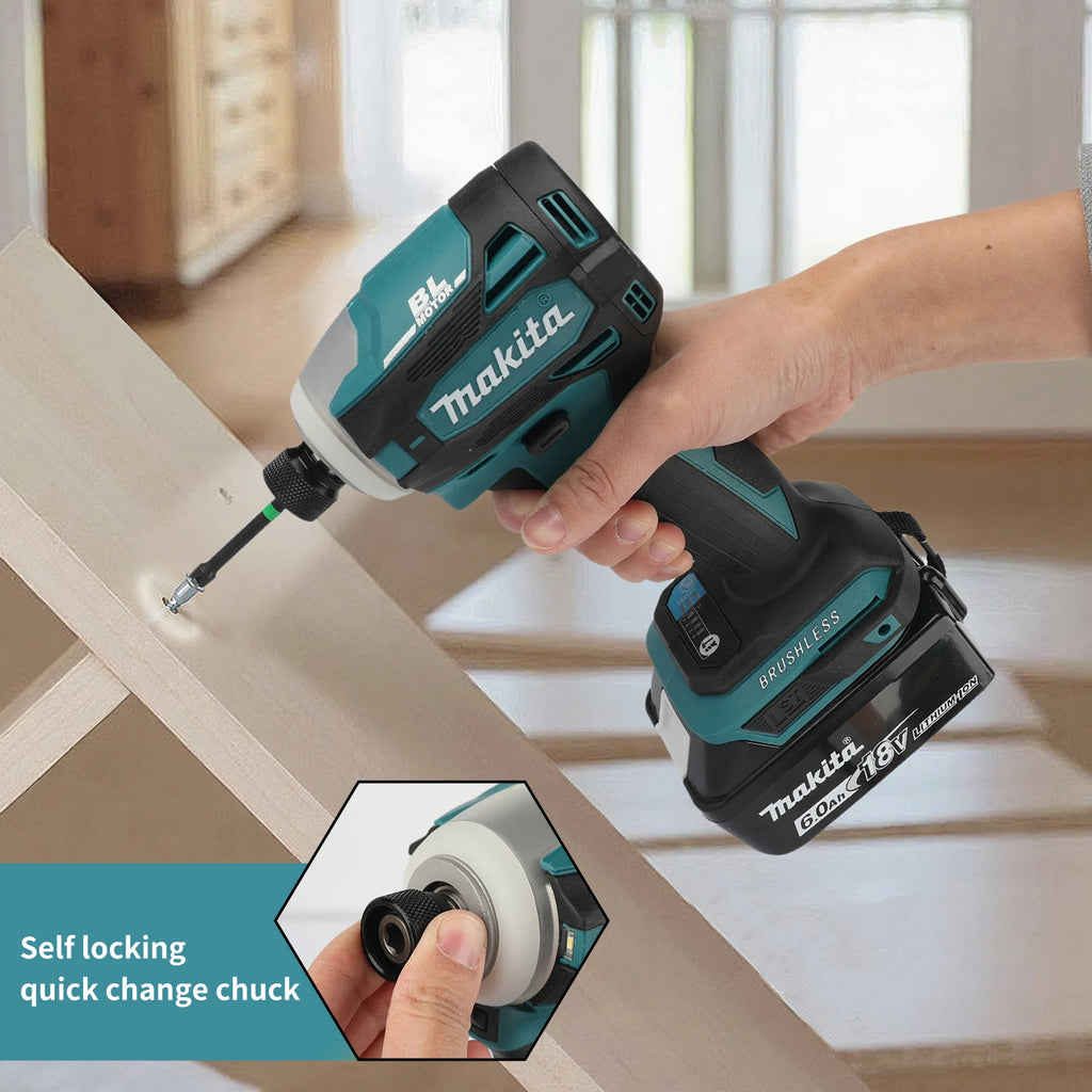 Makita DTD172 Professional Impact Driver 180N·m Max Torque Ideal For Heavy-duty Woodworking And Construction Projects tools