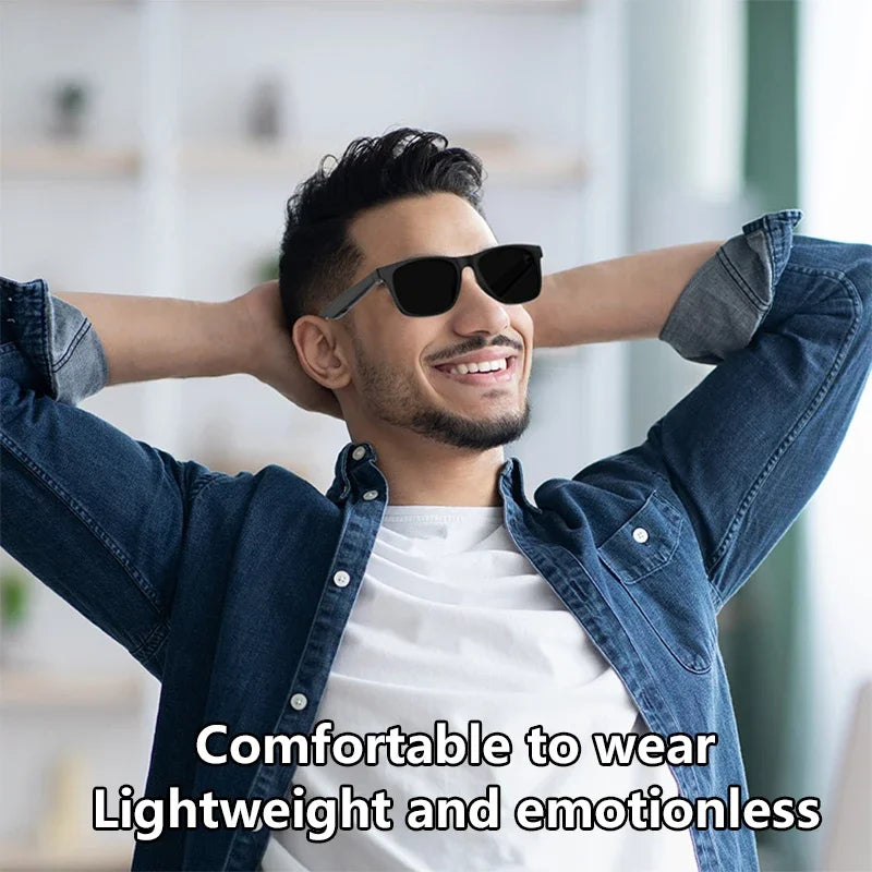 AI smart glasses voice assistant music expert cycling sunglasses wireless Bluetooth calling glasses