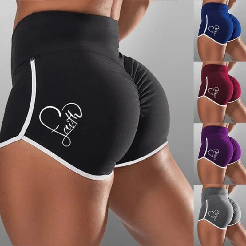 Summer Women Underwear Big Size Shorts Sexy Solid Color High Waist Sports Running Tight Hip Lifting Shorts Yoga