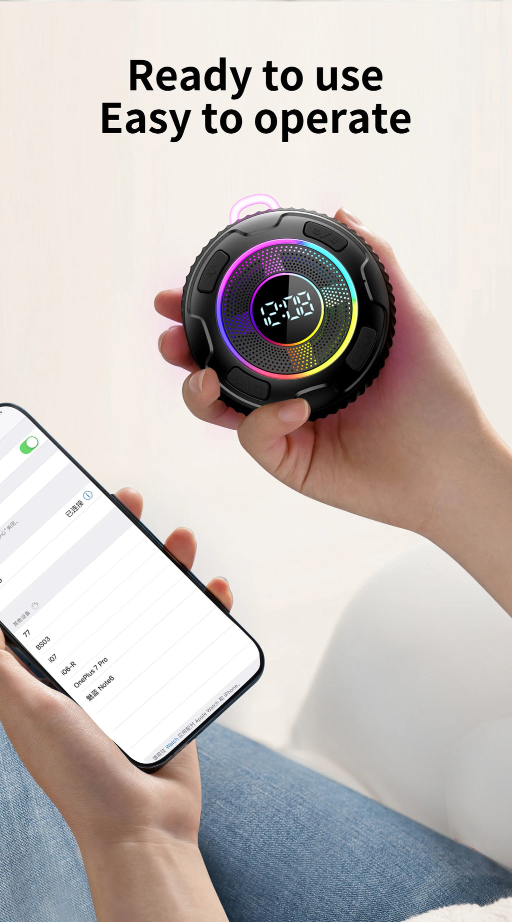s3 Bluetooth Shower Speakers subwoofer Wireless Speaker S5 IPX7 Waterproof ENC Speakers IPX7 Waterproof Built-in Mic 10 hours
