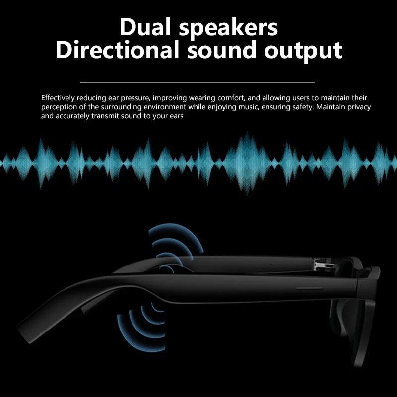 AI smart glasses voice assistant music expert cycling sunglasses wireless Bluetooth calling glasses