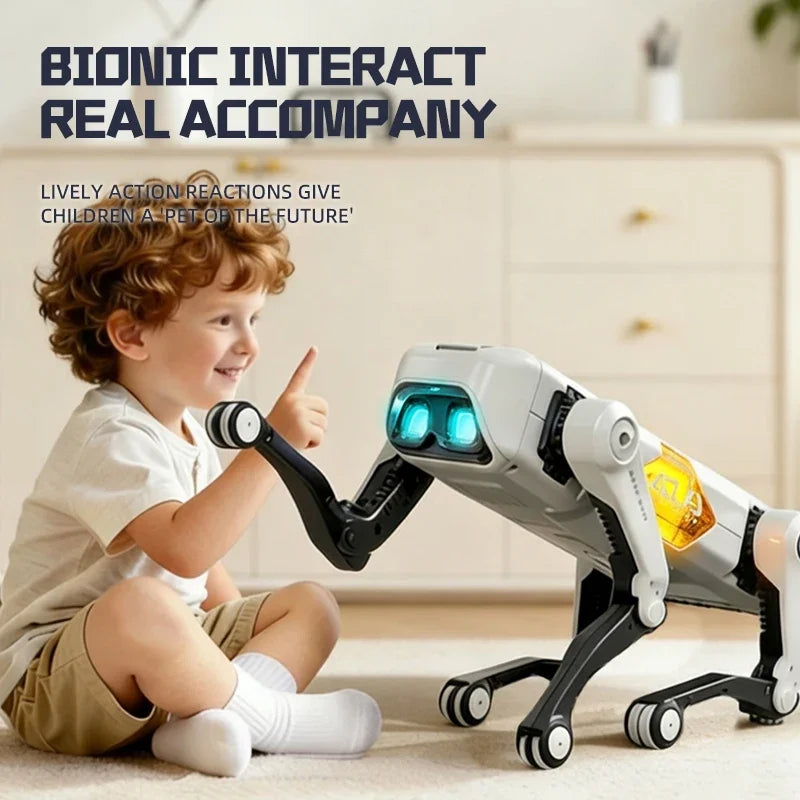 NEW AI RC Smart Robot Dog, Voice & APP Control, Programming, Dancing, Singing, 1200mAh Battery，for Kids Gift & Companion