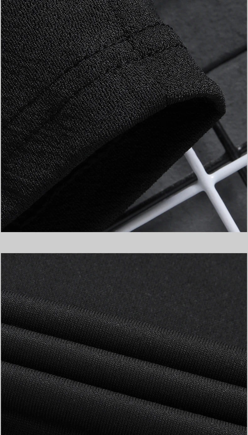 Men's summer sports suit round neck short sleeved T-shirt five quarter shorts slim fit fashion two-piece set men's clothing