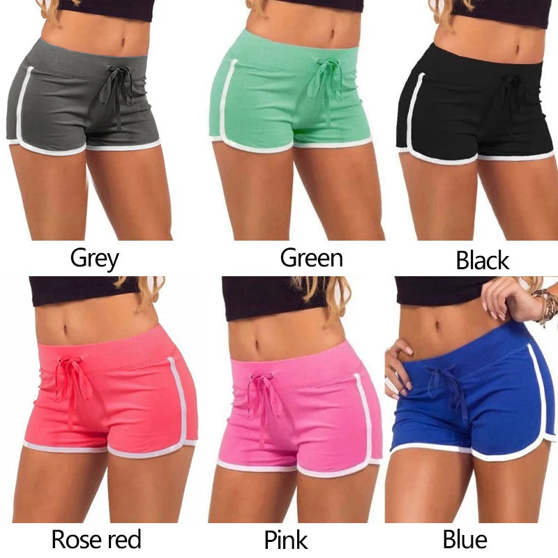 1pc Women Sports Yoga Shorts Skinny Patchwork Casual Tight Shorts Fashion Sexy Summer Girls Running Short Pants Gym Hip Training