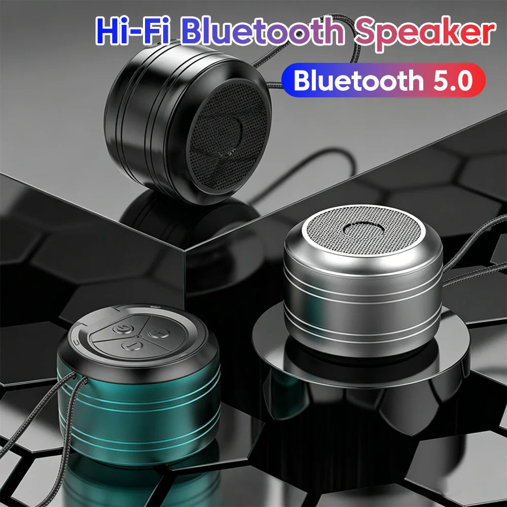 Portable wireless Bluetooth5.0 speaker - compact music audio system suitable for indoor and outdoor use