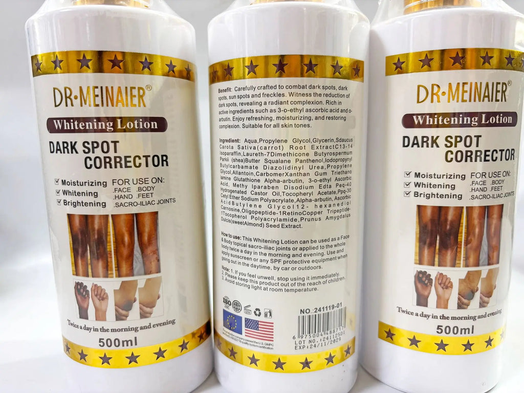 500ml Vegan Brightening Body Lotion, with AHA, Niacinamide, Moisturizing, Hydration, for All Skin Type, Radiant Skin Body Cream