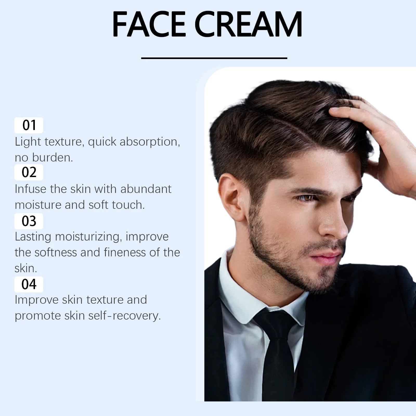 Man Facial Firming Cream Fade Fine Lines Improve Elasticity Moisturizing Dryness Anti W-rinkle For Glowing Skin Face Care Creams