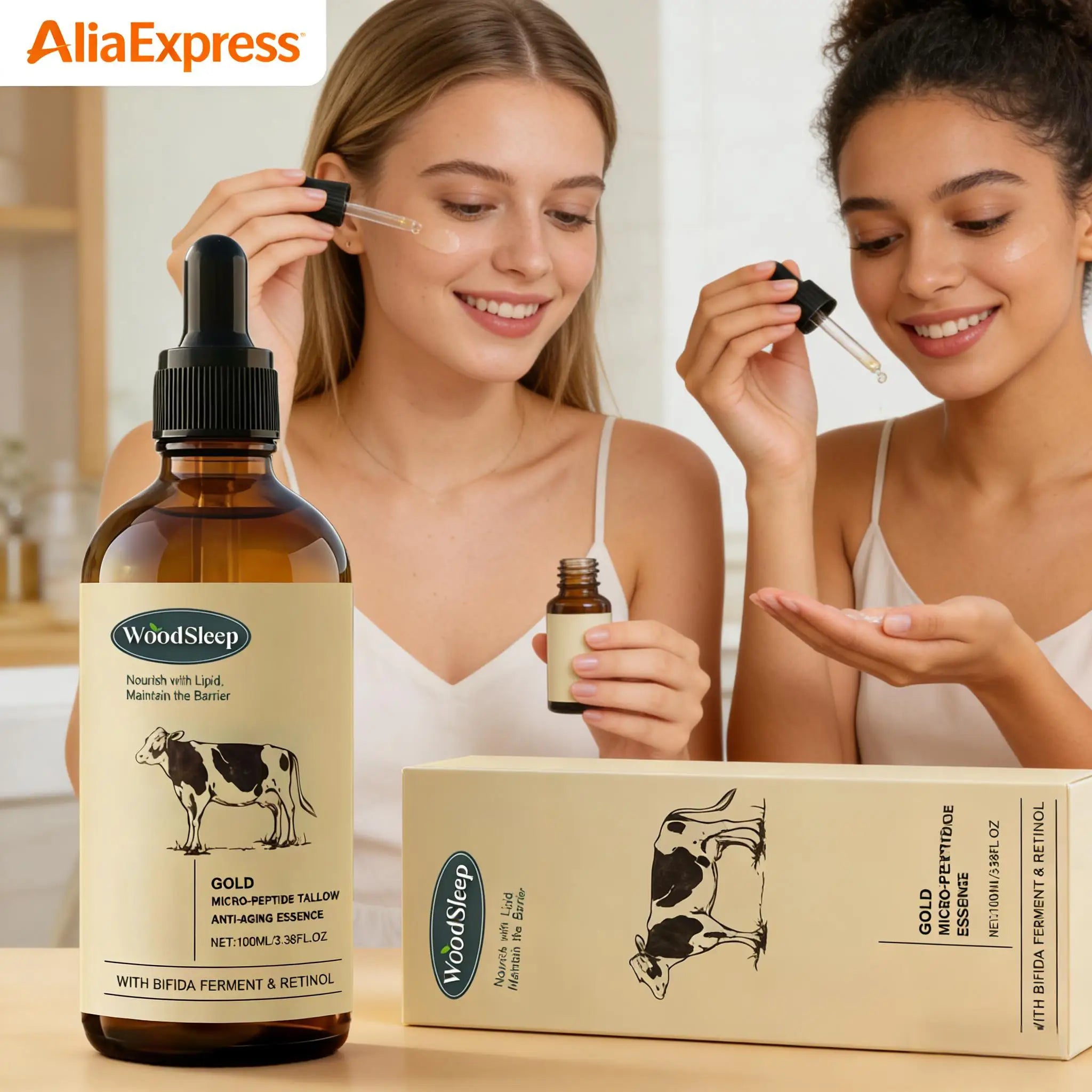Beef Tallow Serum Anti-Wrinkle Shrinking Pores Tighten Loose Skin Reduce Fine Lines Hydrating Anti Aging Moisturizing Face Care
