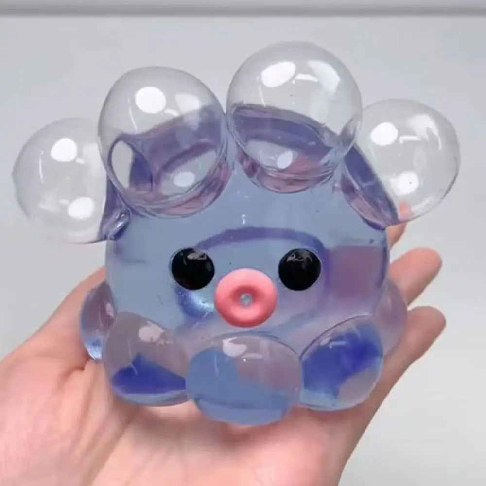 Realistic🔥🔥🔥 Solid Bubble Octopus Pinching Toy Simulation Squeezing Acne Water Ball Squeeze Toy Creative Stress Relief Toy Gifts