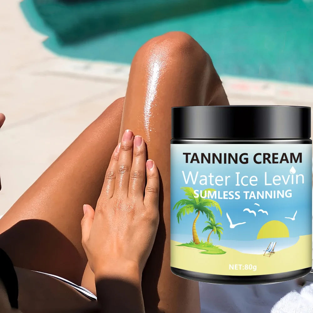 Shea butter Tanning Lotion, Shea Butter and Coconut Oil, Deeply Moisturizing, Fast Absorbing, Non-Greasy