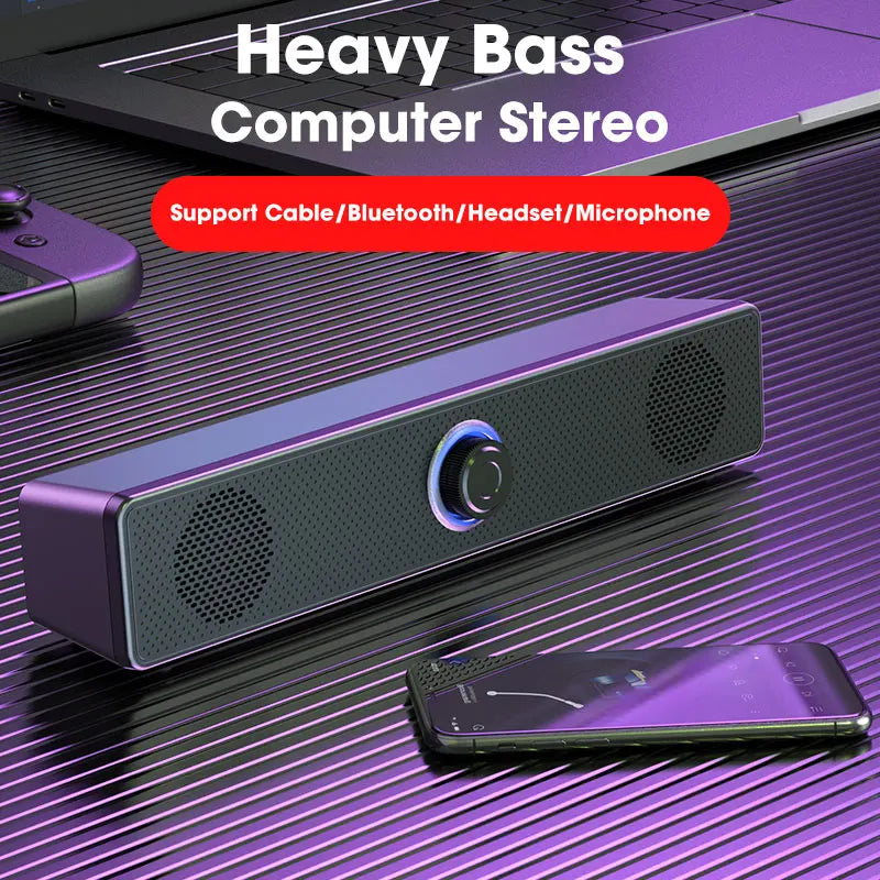Home Theater Sound System Bluetooth-compatible Speaker 4D Surround Soundbar Computer Speakers For TV Soundbar Box Subwoofer