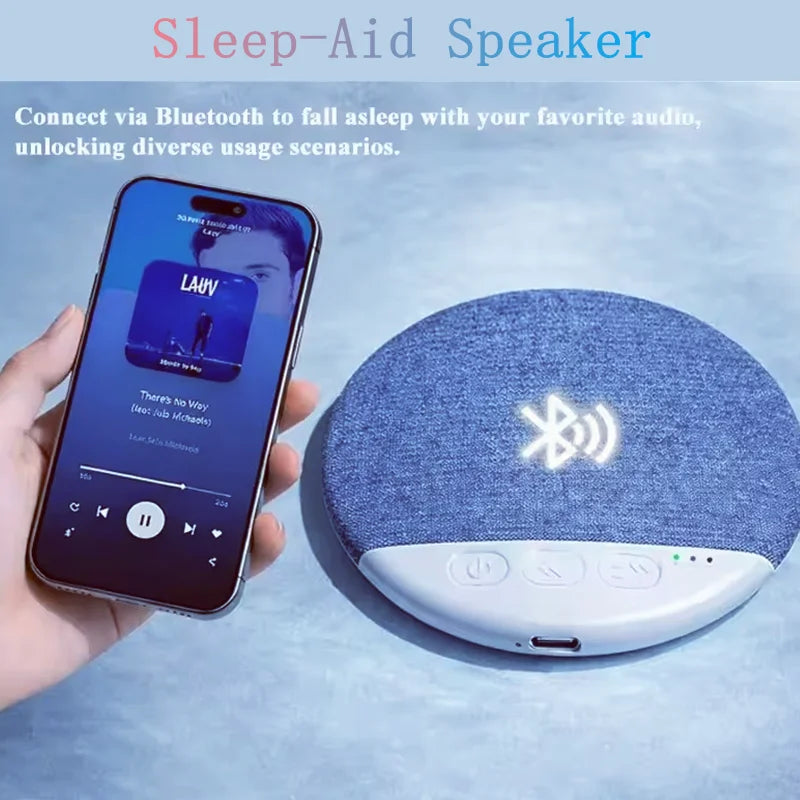 Bluetooth 5.4 Under Pillow Bluetooth Speaker Sleep Aid Hifi Stereo Sound White Noise Machine Portable Wireless Sleeping Speaker
