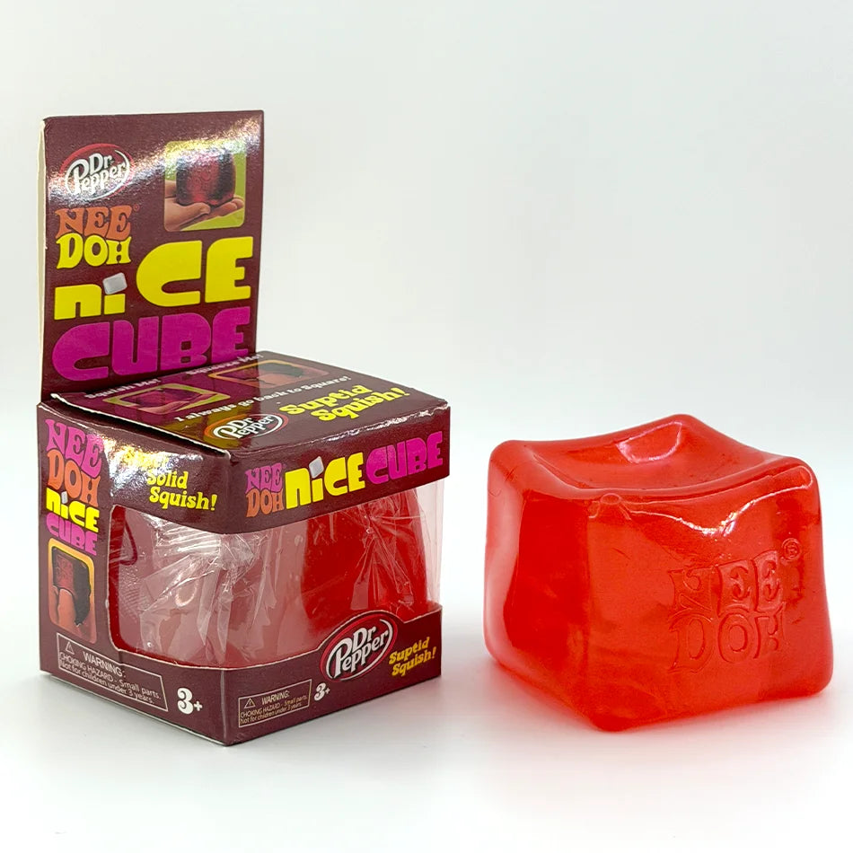 Squishy Trending Nee Doh Cube Squish Toy, Soft Sprite Squeeze Stress Relief Fidget Toy, Sensory NeeDoh for Kids & Adults