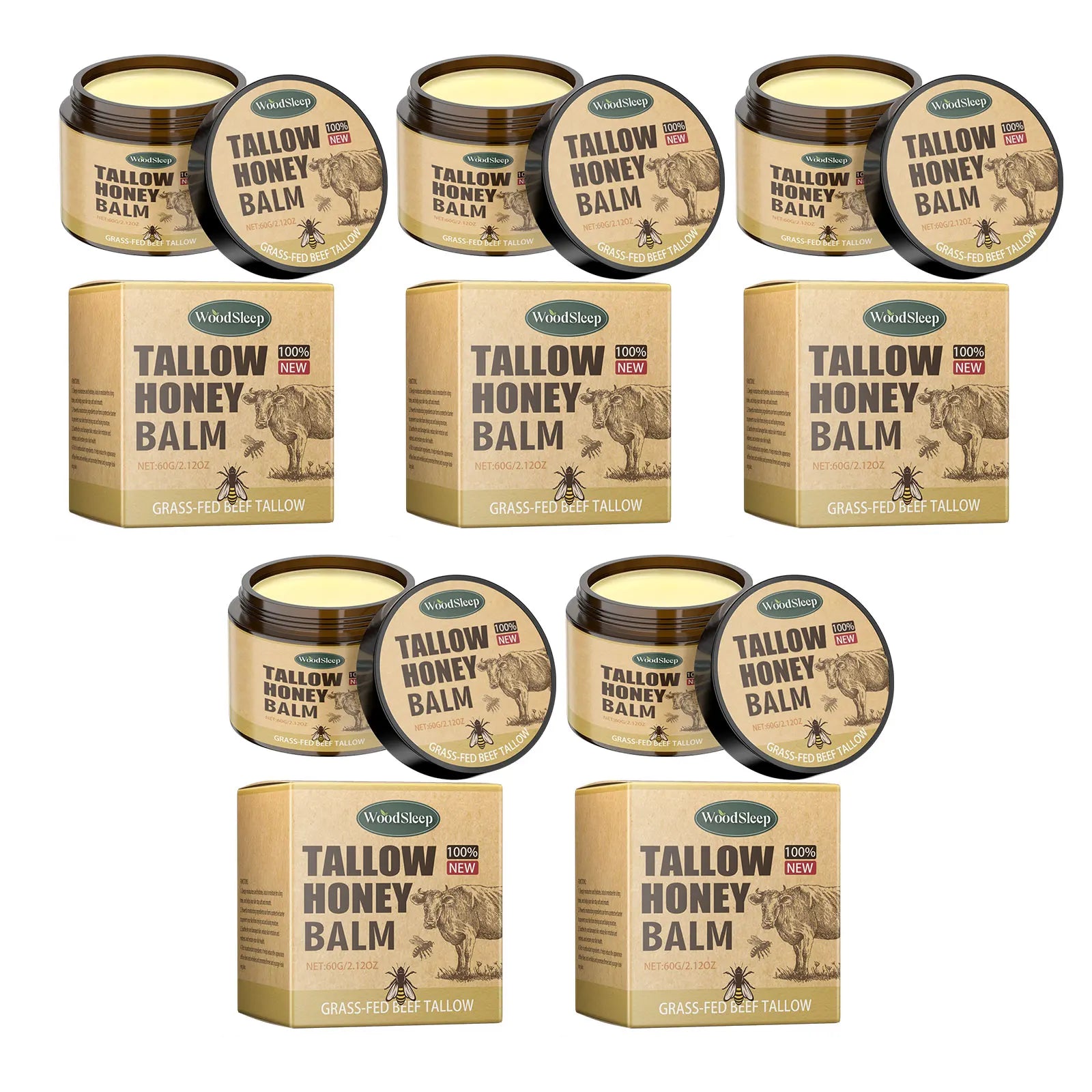Beef Tallow Honey Moisturizer Cream Nourish Hydrating Brighten Face Body Lotion Gentle Skin Rejuvenation Balm Korean Cosmetics