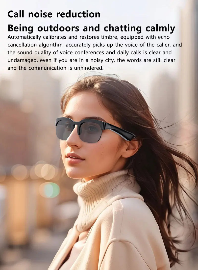 OnePlus AI Smart Glasses AI Translation HD Hands-Free Calling AI Chat Logging Music Playback 8K Smart Sunglasses