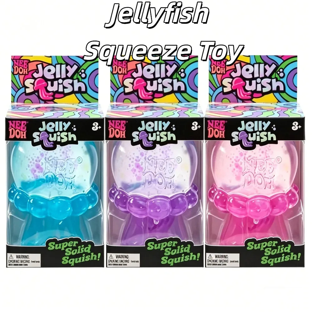Jellyfish Squish Toy, Soft and Squishy Sensory Toy for Stress Relief, Popular Gift for All Ages