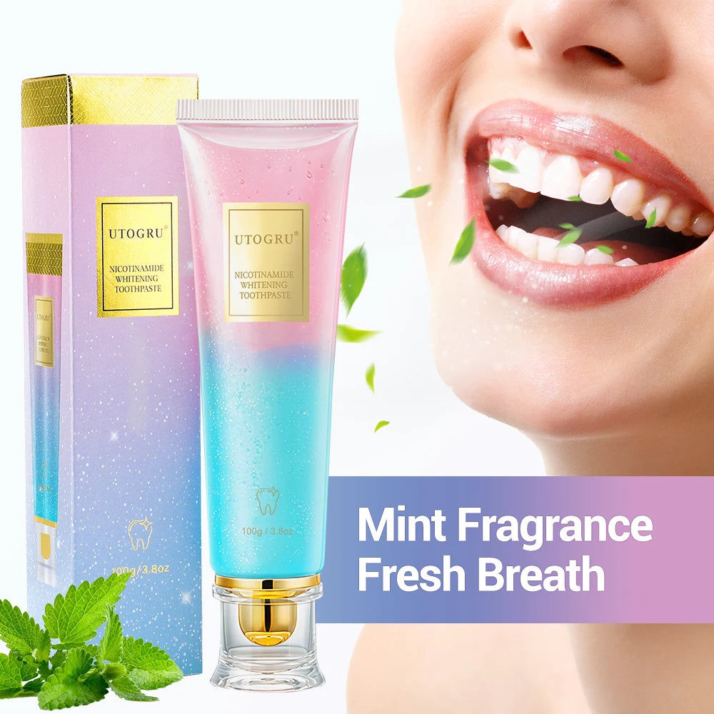 Whitening Toothpaste Nicotinamide Dazzling Toothpaste Remove Plaque Stains Teeth Oral Hygiene Clean Fresh Breath Teeth Care 100g