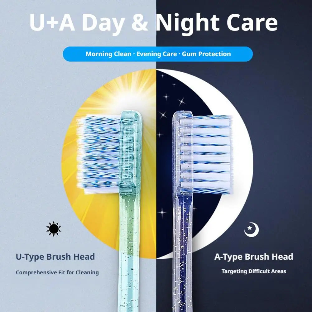 2Pcs  Toothbrush  Soft Bristle
